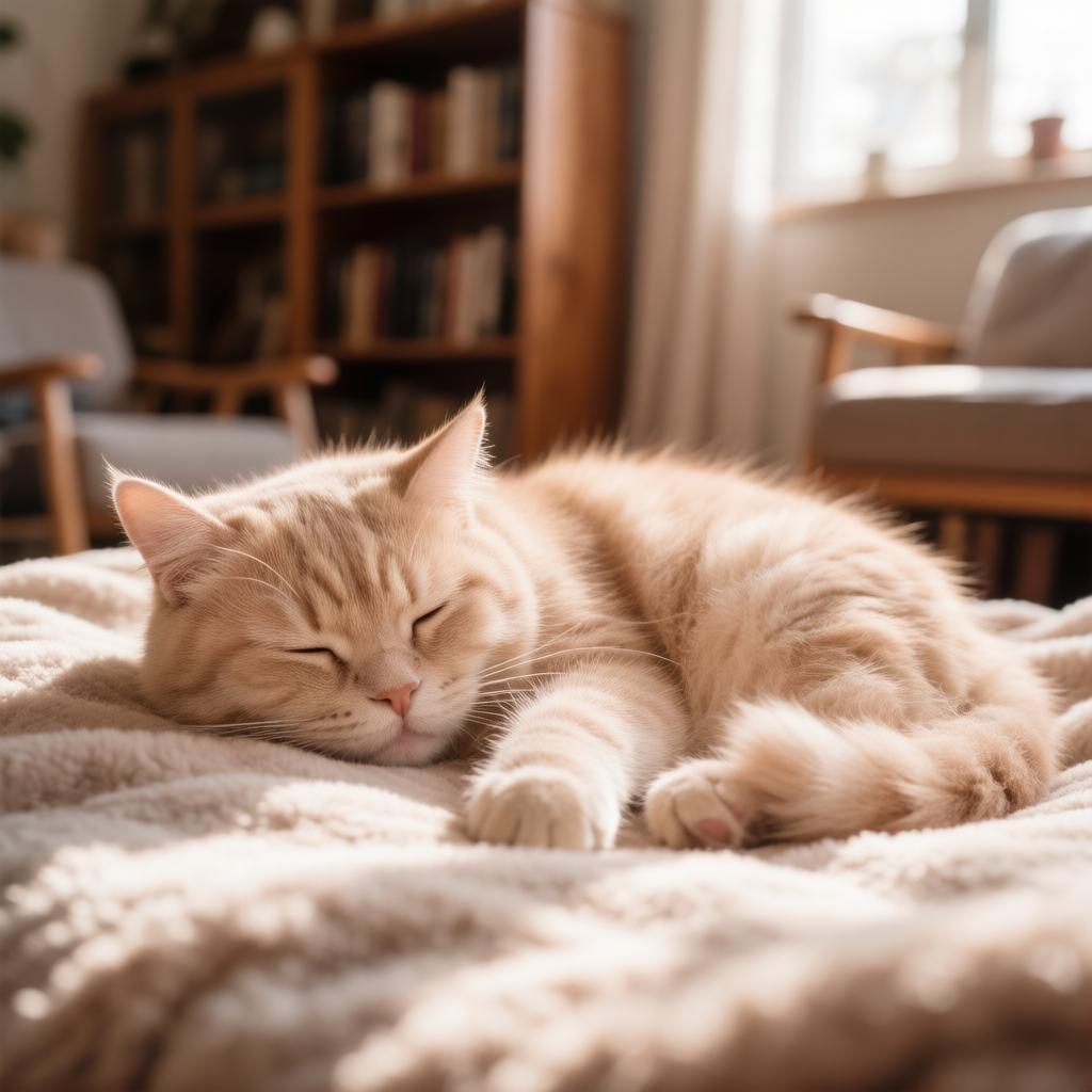 кот спит