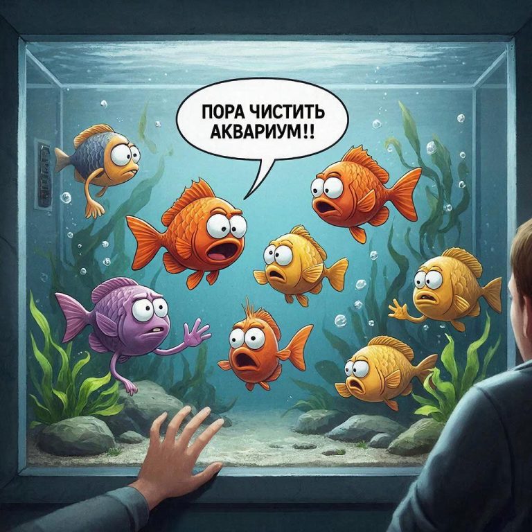 Как чистить аквариум в домашних условиях?