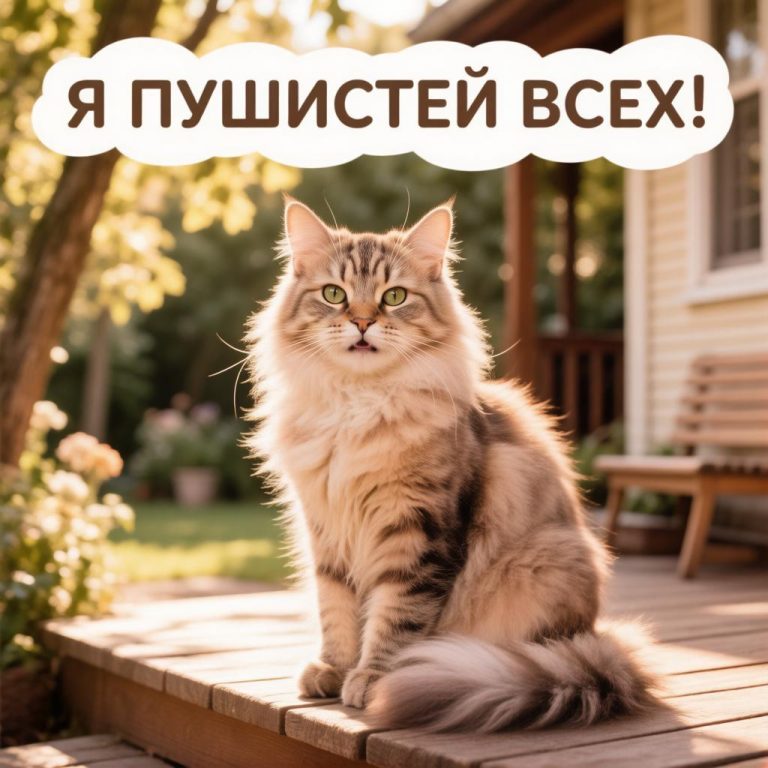 Самые пушистые кошки: породы и особенности ухода за ними
