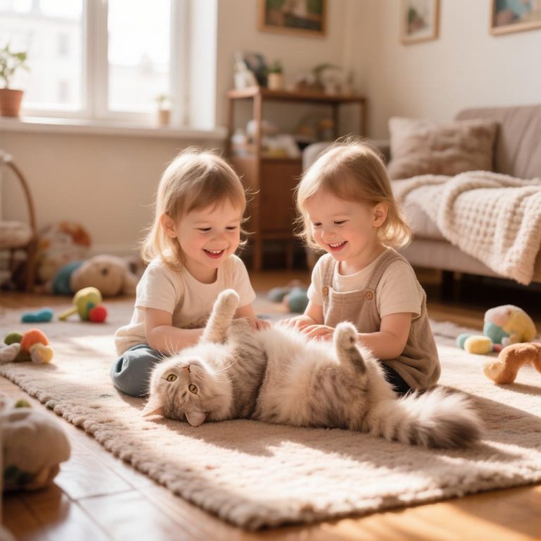 Кошка которая больше всего любит детей?