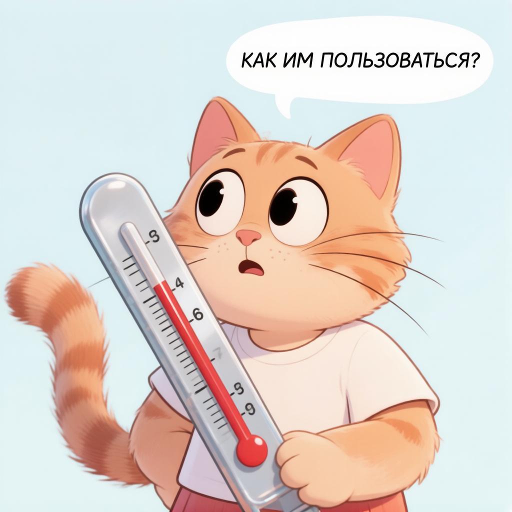 как измерить температуру кошке дома