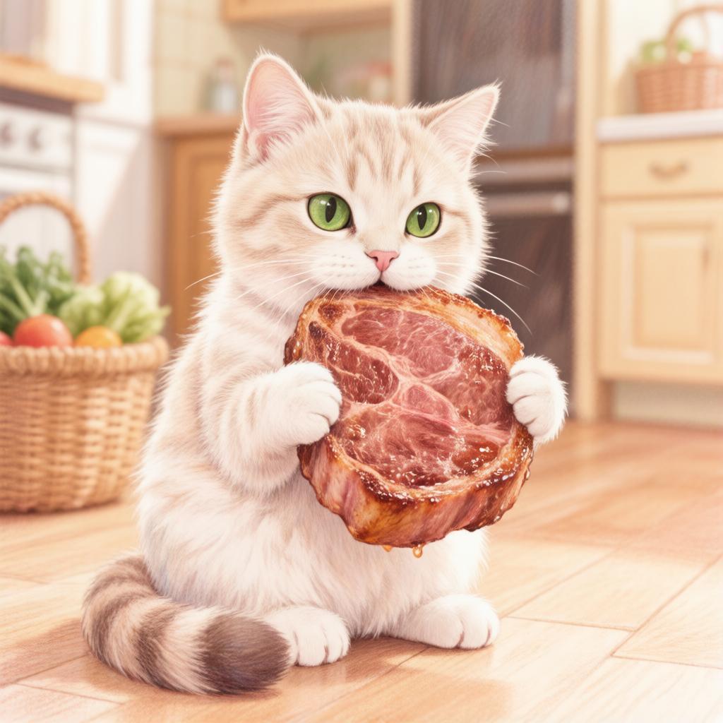 кошка и антрекот