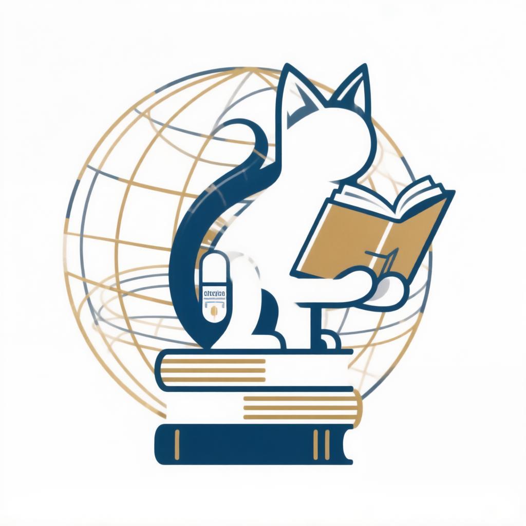 кошка читает ветеринарный справочник