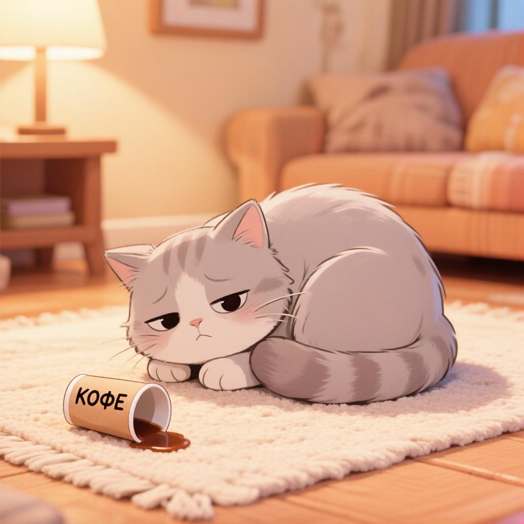 Иллюстрация к материалу «Можно ли кошкам кофе или нет?»