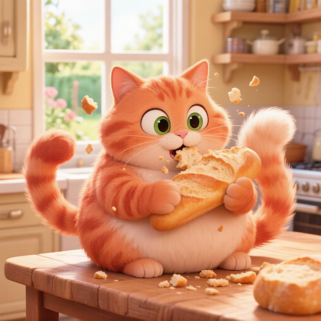 Иллюстрация к материалу «Можно или нет давать хлеб кошке?»
